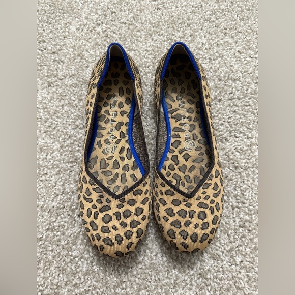 Rothy's Shoes - Rothy's "The Flat" ballet flat leopard/animal print RETIRED PRINT